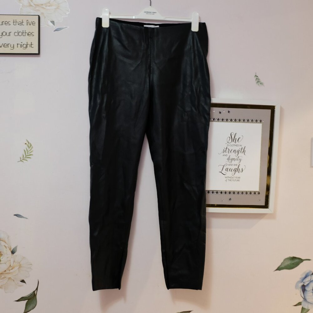 MANGO Faux Leather Pants
